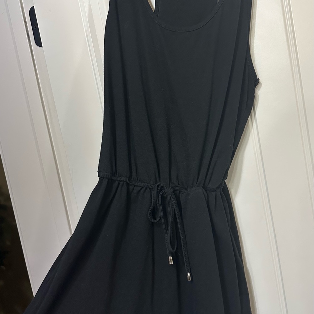Black Sleeveless Scoop Neck Jumpsuit
